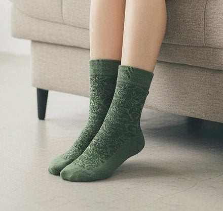 Spiral & Floral Socks — Quiet Luxury for the Modern Everyday