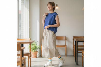 B1919 Banana Double Line Socks