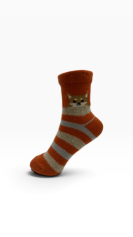 Shiba Inu Border Socks
