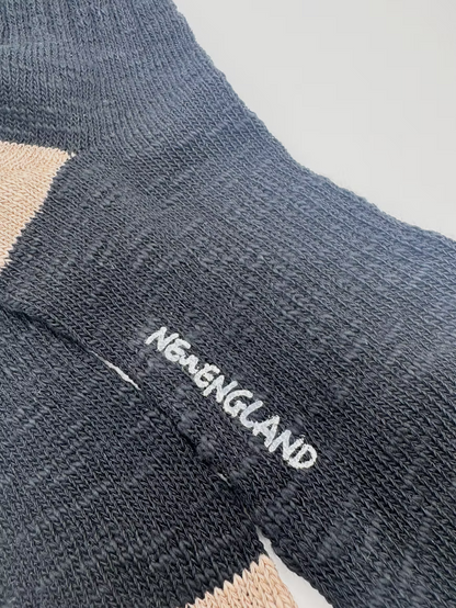 New England cotton slub crew socks