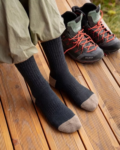 New England cotton slub crew socks