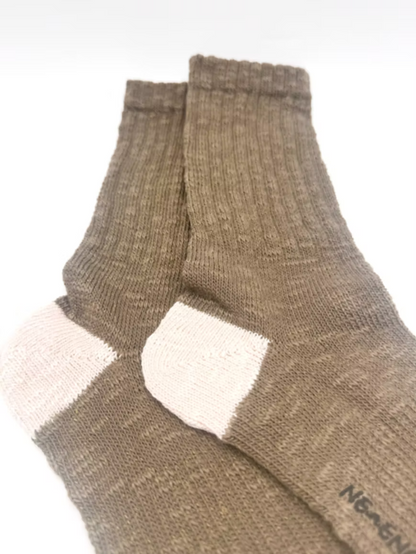 New England cotton slub crew socks