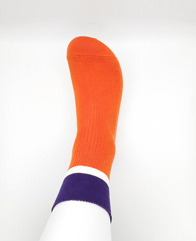 Apos Two-tone ribbed socks