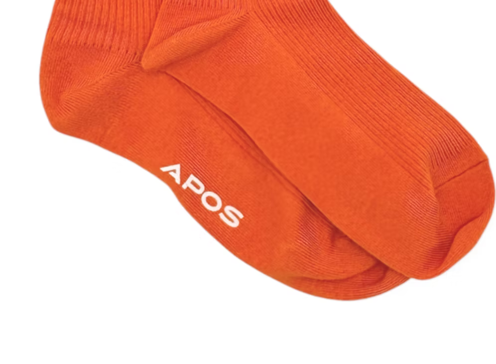 Apos Two-tone ribbed socks