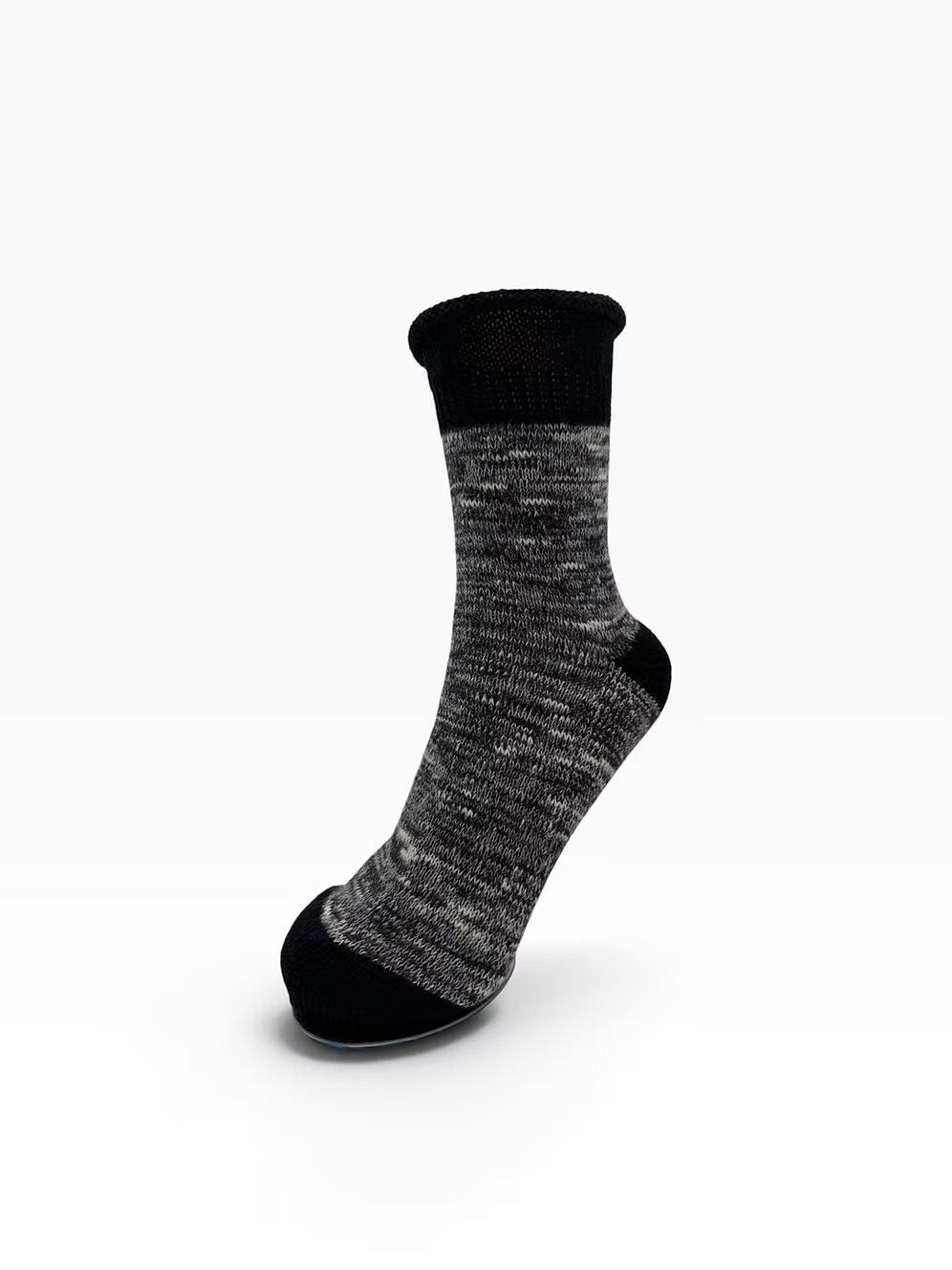 Rolled‑Top Two‑Tone Warm Socks
