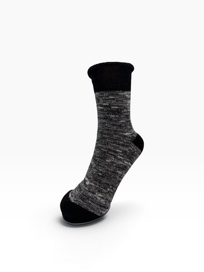 Rolled‑Top Two‑Tone Warm Socks