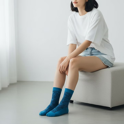 Spiral &amp; Floral Socks — Quiet Luxury for the Modern Everyday