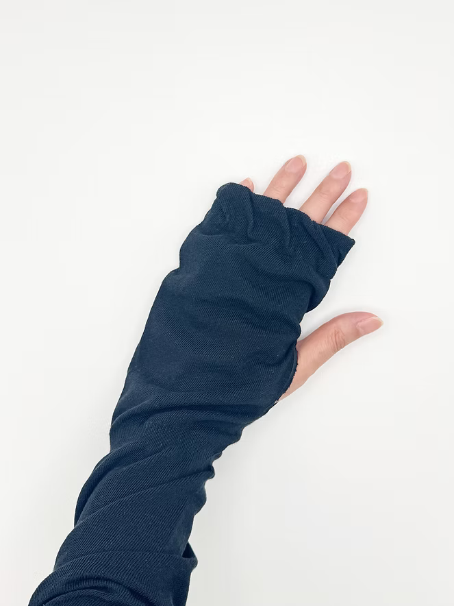 Arm covers made by a sock manufacturer