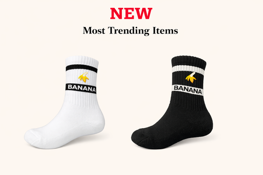 Banana Cross Casual Socks (with odor-eliminating function)