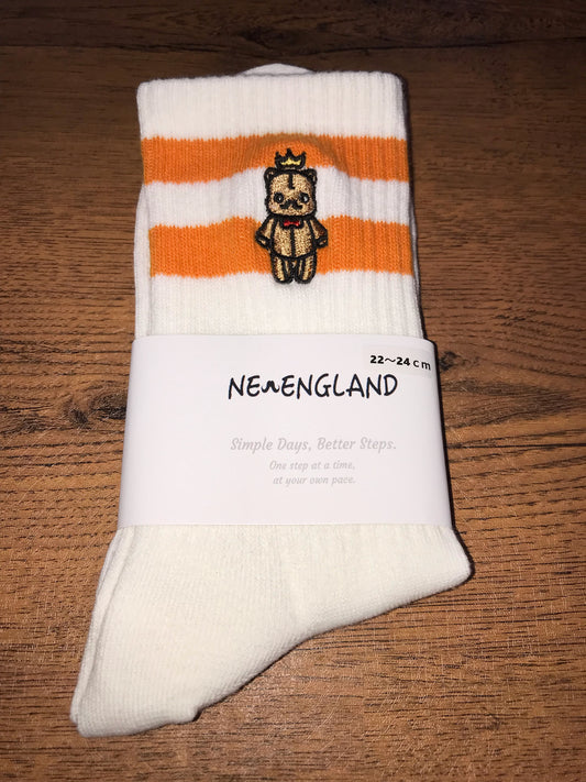 TWO‑TONE RIB SOCKS —New England