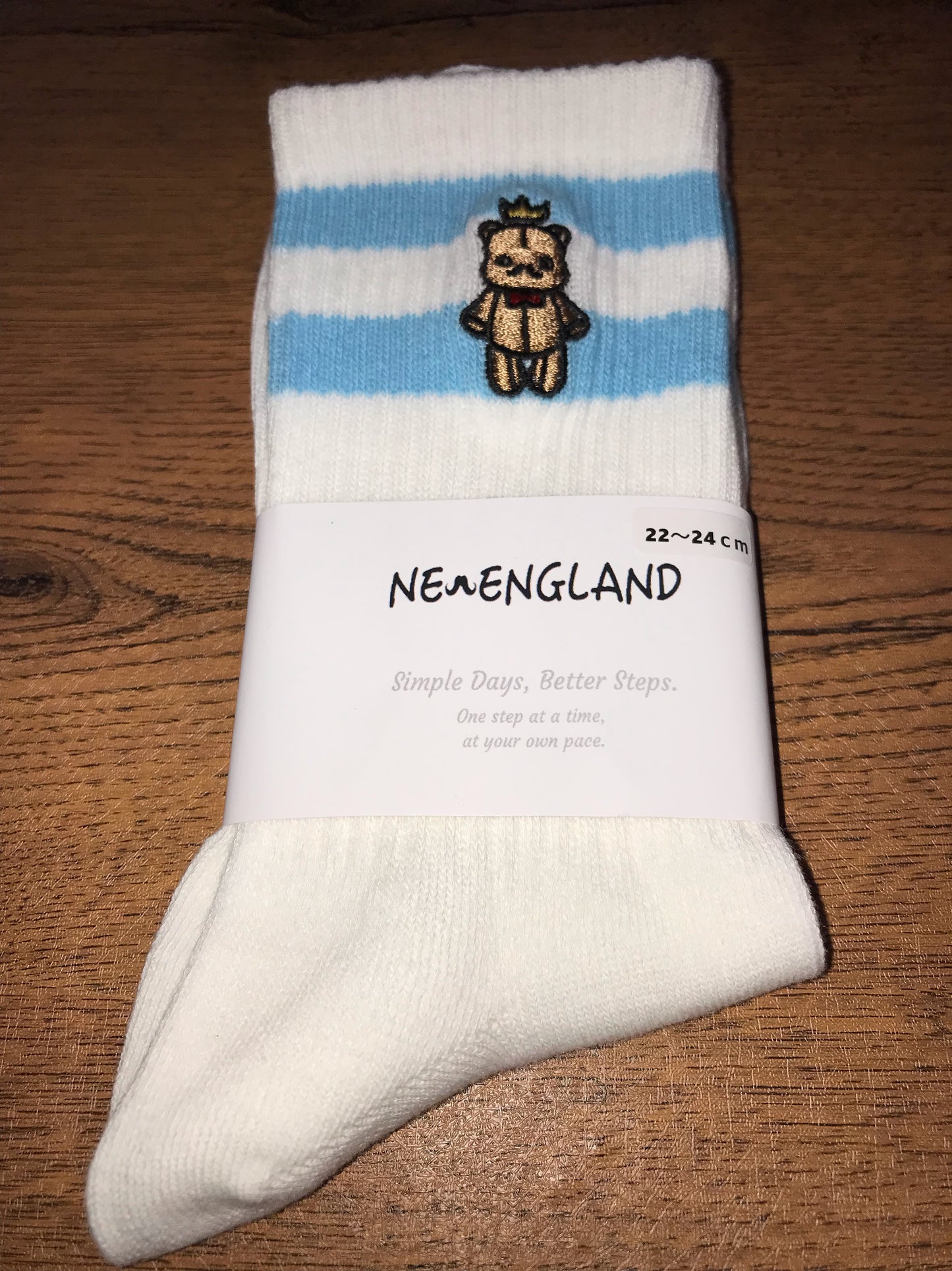 TWO‑TONE RIB SOCKS —New England