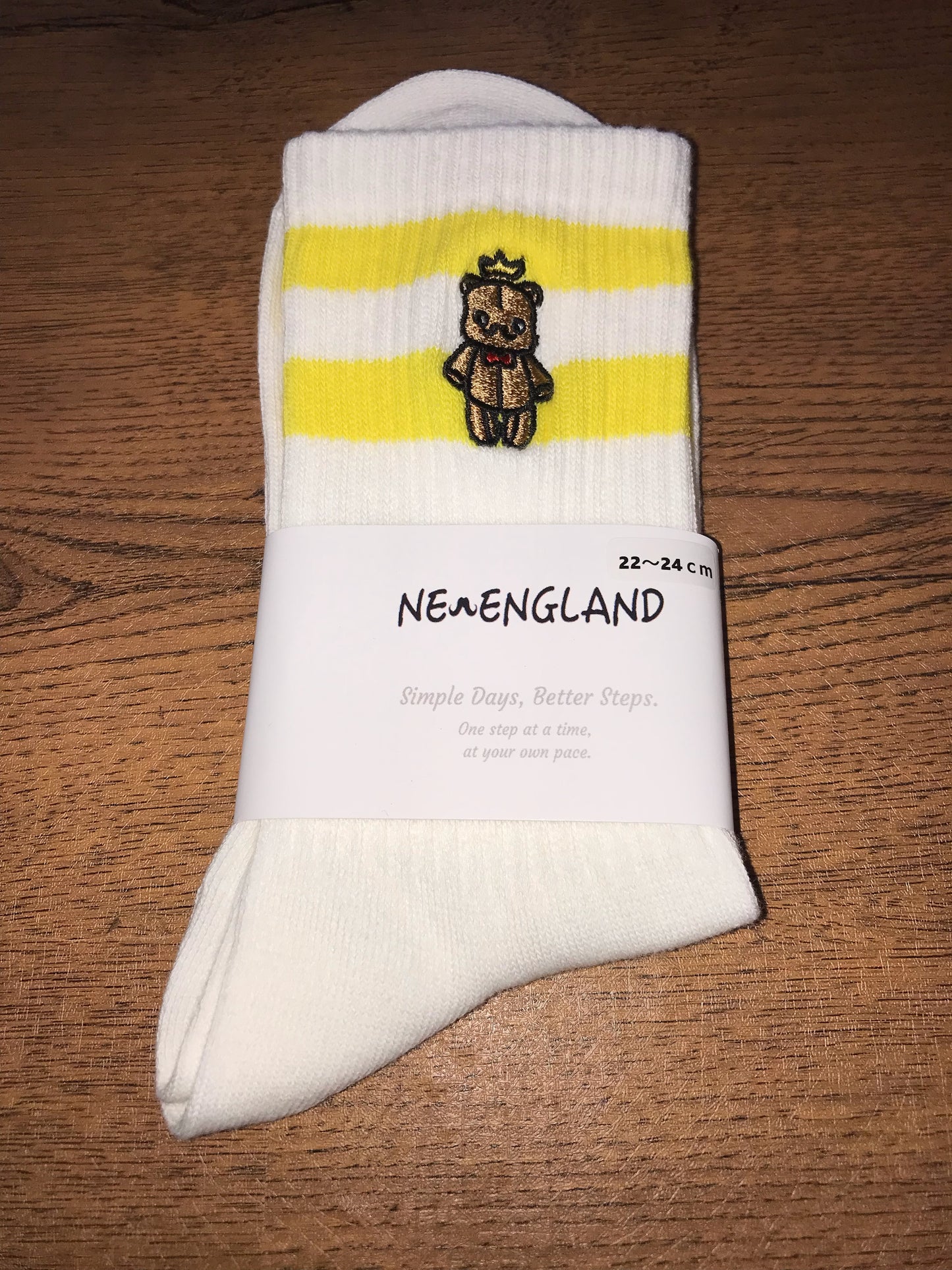 TWO‑TONE RIB SOCKS —New England