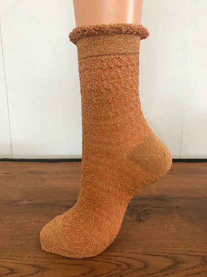 Lame Float Socks  by   靴下良品
