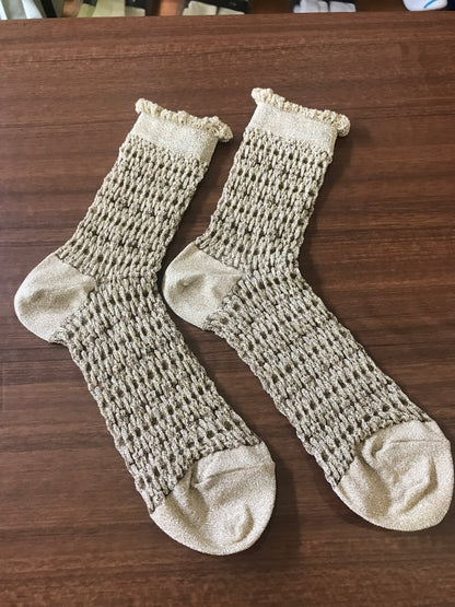Lame Float Socks  by   靴下良品