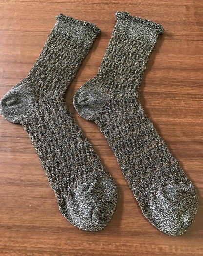 Lame Float Socks  by   靴下良品