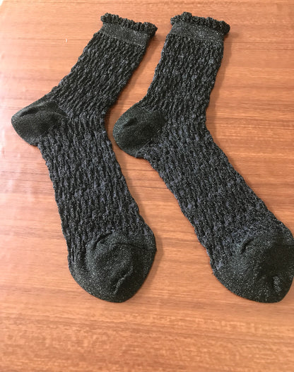 Lame Float Socks  by   靴下良品