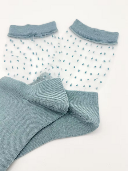 Polka Dot Sheer Socks (2 Pairs)