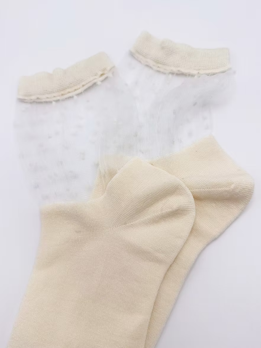 Polka Dot Sheer Socks (2 Pairs)