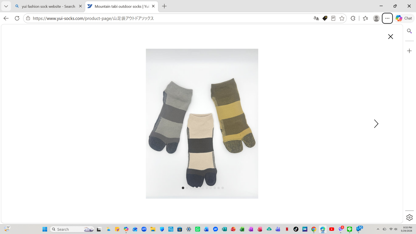 Mountain Tabi Outdoor Socks