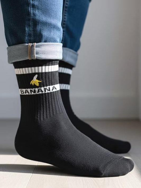 Banana Cross Casual Socks (with odor-eliminating function)