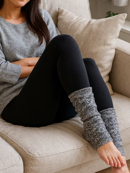 Silk &amp; Cotton Sleep Leg Warmers