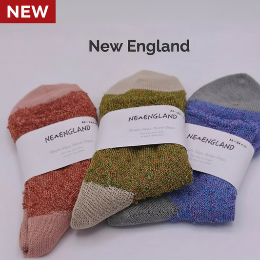Melange yarn New England - Black banner removed, red NEW badge